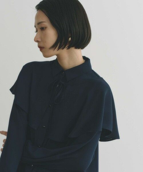 BIANCA / ビアンカ シャツ・ブラウス | 【2WAYでオンオフ楽しめる】ケープコンビブラウス | 詳細9