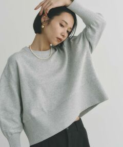 BIANCA / ビアンカ ニット・セーター | 【着回し抜群】スウェットライクニットプルオーバー