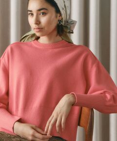 BIANCA / ビアンカ ニット・セーター | 【着回し抜群】スウェットライクニットプルオーバー