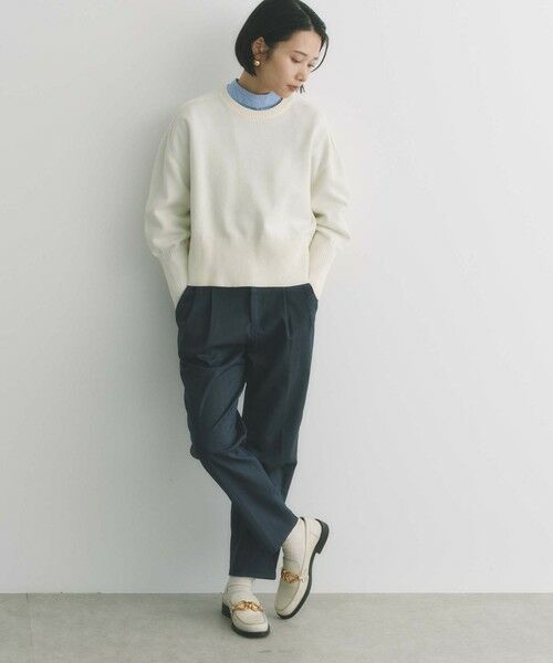 BIANCA / ビアンカ ニット・セーター | 【着回し抜群】スウェットライクニットプルオーバー | 詳細1