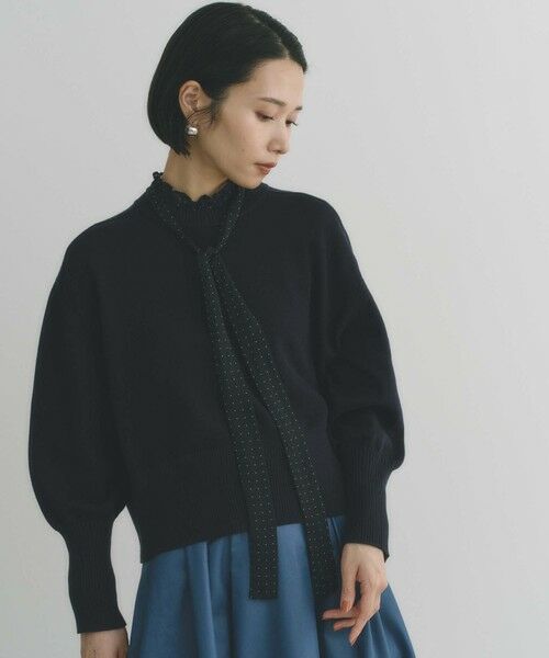 BIANCA / ビアンカ ニット・セーター | 【着回し抜群】スウェットライクニットプルオーバー | 詳細12