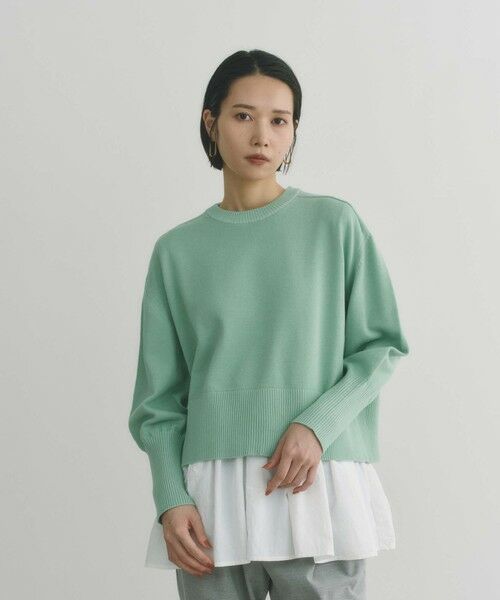 BIANCA / ビアンカ ニット・セーター | 【着回し抜群】スウェットライクニットプルオーバー | 詳細17