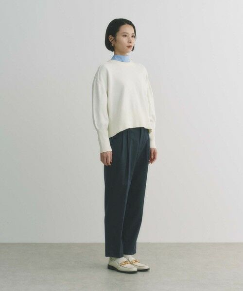 BIANCA / ビアンカ ニット・セーター | 【着回し抜群】スウェットライクニットプルオーバー | 詳細4