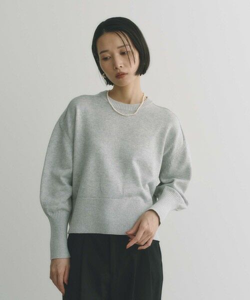 BIANCA / ビアンカ ニット・セーター | 【着回し抜群】スウェットライクニットプルオーバー | 詳細6