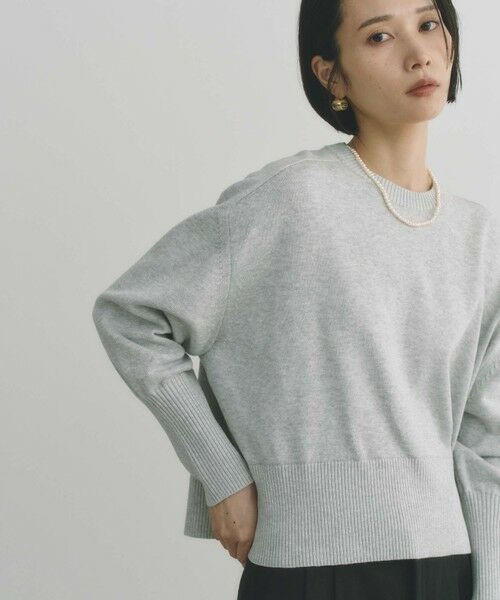 BIANCA / ビアンカ ニット・セーター | 【着回し抜群】スウェットライクニットプルオーバー | 詳細7