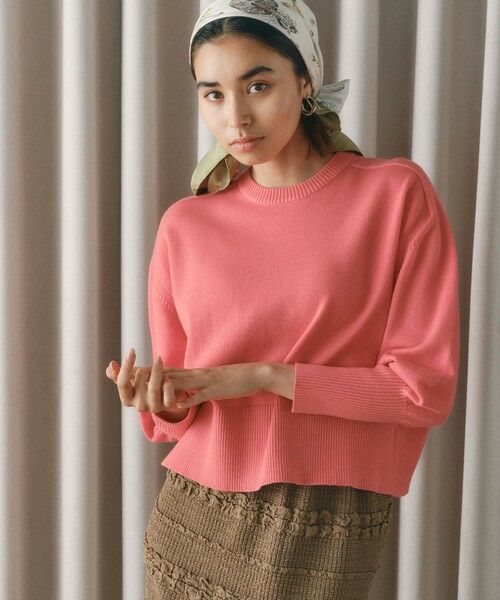 BIANCA / ビアンカ ニット・セーター | 【着回し抜群】スウェットライクニットプルオーバー | 詳細8