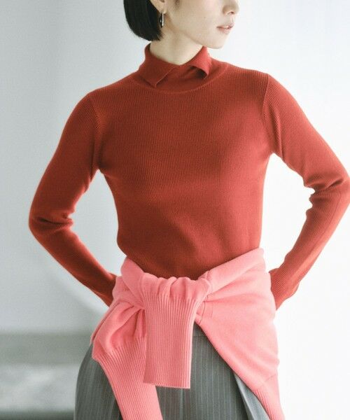 BIANCA / ビアンカ ニット・セーター | 【＠BAILA掲載】【スッキリ小顔見え】ネックポイントニットプルオーバー | 詳細11
