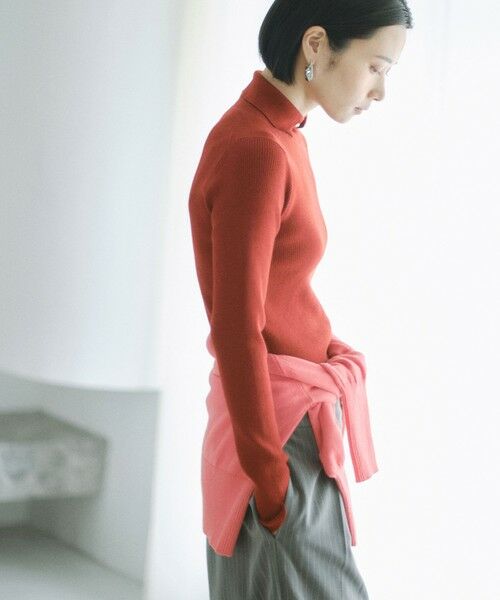 BIANCA / ビアンカ ニット・セーター | 【＠BAILA掲載】【スッキリ小顔見え】ネックポイントニットプルオーバー | 詳細12