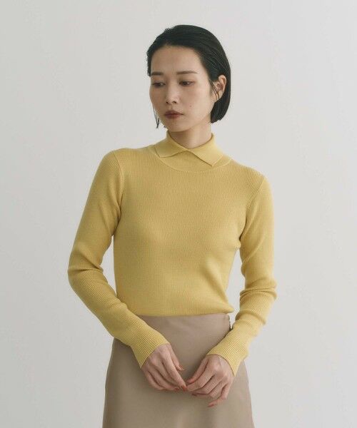 BIANCA / ビアンカ ニット・セーター | 【＠BAILA掲載】【スッキリ小顔見え】ネックポイントニットプルオーバー | 詳細15