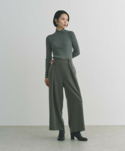 BIANCA / ビアンカ ニット・セーター | 【＠BAILA掲載】【スッキリ小顔見え】ネックポイントニットプルオーバー | 詳細2