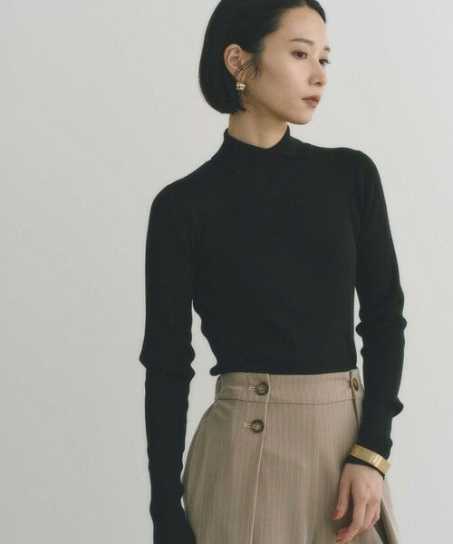 BIANCA / ビアンカ ニット・セーター | 【＠BAILA掲載】【スッキリ小顔見え】ネックポイントニットプルオーバー | 詳細6