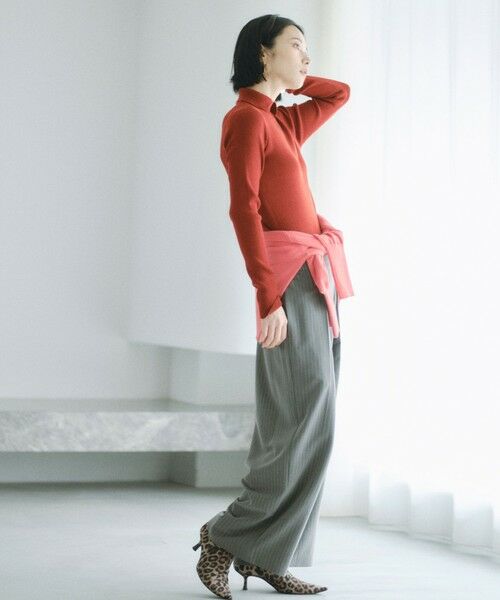 BIANCA / ビアンカ その他パンツ | 【BAILA12月号掲載】【体型カバー】フロントボタンパンツ | 詳細13