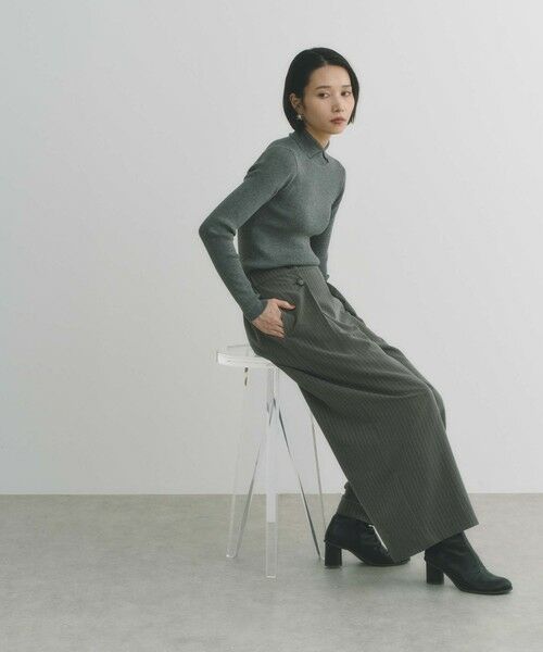 BIANCA / ビアンカ その他パンツ | 【BAILA12月号掲載】【体型カバー】フロントボタンパンツ | 詳細2