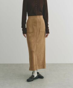 BIANCA / ビアンカ ロング・マキシ丈スカート | 【ON/OFF着回し】スエードライクタイトスカート