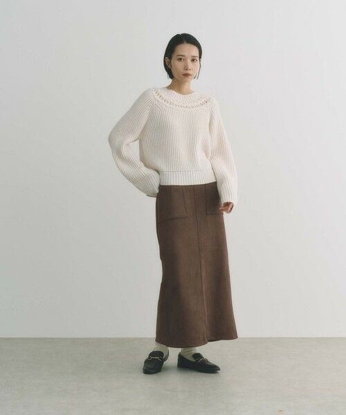 BIANCA / ビアンカ ロング・マキシ丈スカート | 【ON/OFF着回し】スエードライクタイトスカート | 詳細10