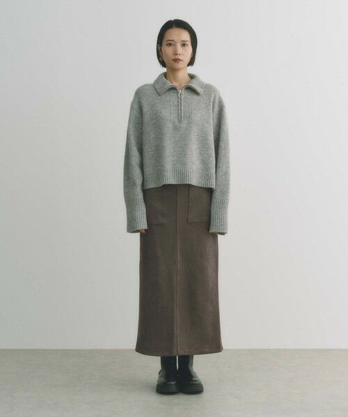 BIANCA / ビアンカ ロング・マキシ丈スカート | 【ON/OFF着回し】スエードライクタイトスカート | 詳細4