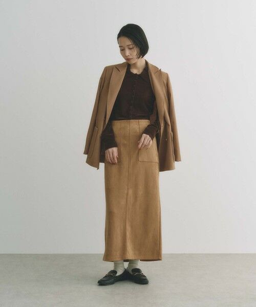 BIANCA / ビアンカ ロング・マキシ丈スカート | 【ON/OFF着回し】スエードライクタイトスカート | 詳細9