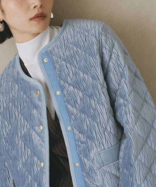 BIANCA / ビアンカ その他アウター | 【トレンドミックス】ベロアキルト　ショートコート | 詳細13