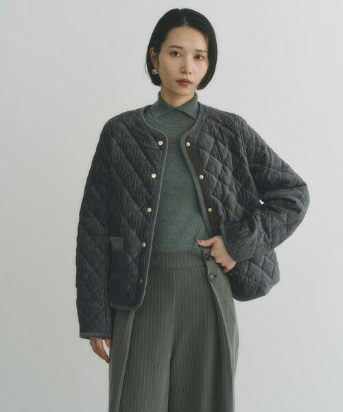 BIANCA / ビアンカ その他アウター | 【トレンドミックス】ベロアキルト　ショートコート | 詳細8