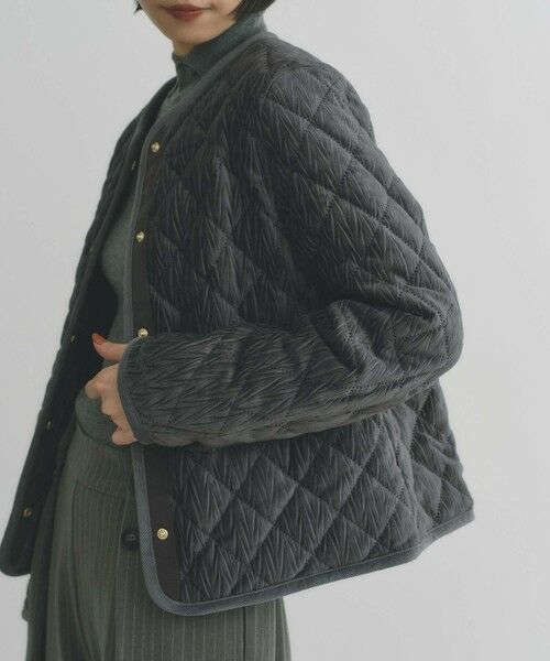 BIANCA / ビアンカ その他アウター | 【トレンドミックス】ベロアキルト　ショートコート | 詳細9