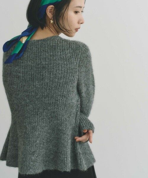 BIANCA / ビアンカ ニット・セーター | 【＠BAILA掲載】【美シルエット】ペプラムデザイン2WAYニットカーデ | 詳細12