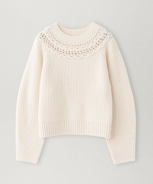 BIANCA / ビアンカ ニット・セーター | 【＠BAILA掲載】【1枚で着映え】クロッシェ風ヨークデザインニット | 詳細12