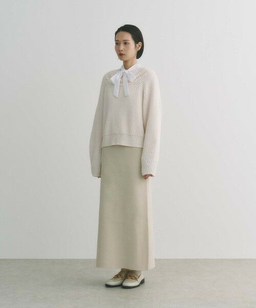 BIANCA / ビアンカ ニット・セーター | 【＠BAILA掲載】【1枚で着映え】クロッシェ風ヨークデザインニット | 詳細5