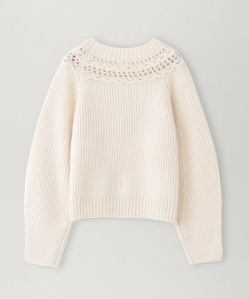 BIANCA / ビアンカ ニット・セーター | 【＠BAILA掲載】【1枚で着映え】クロッシェ風ヨークデザインニット | 詳細7