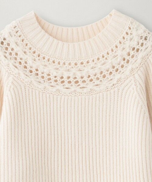BIANCA / ビアンカ ニット・セーター | 【＠BAILA掲載】【1枚で着映え】クロッシェ風ヨークデザインニット | 詳細8
