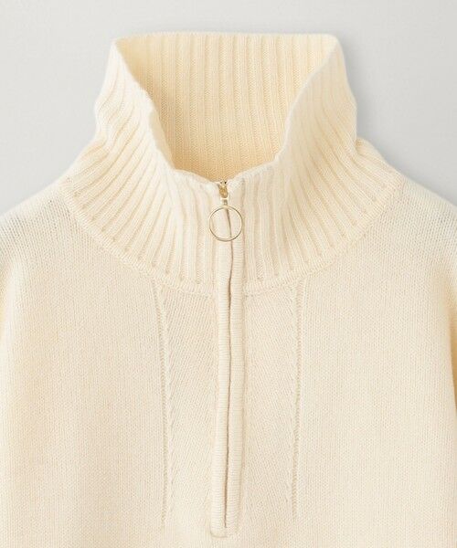BIANCA / ビアンカ ニット・セーター | 【＠BAILA掲載】【ネック変化で着回し抜群】ジップアップニットプルオーバー | 詳細9
