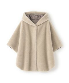 BIANCA / ビアンカ その他アウター | 【2WAYリバーシブル】ショートファーリバーシブルポンチョ