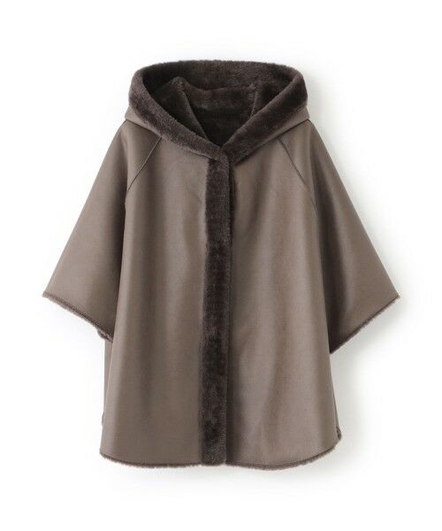 BIANCA / ビアンカ その他アウター | 【2WAYリバーシブル】ショートファーリバーシブルポンチョ | 詳細13