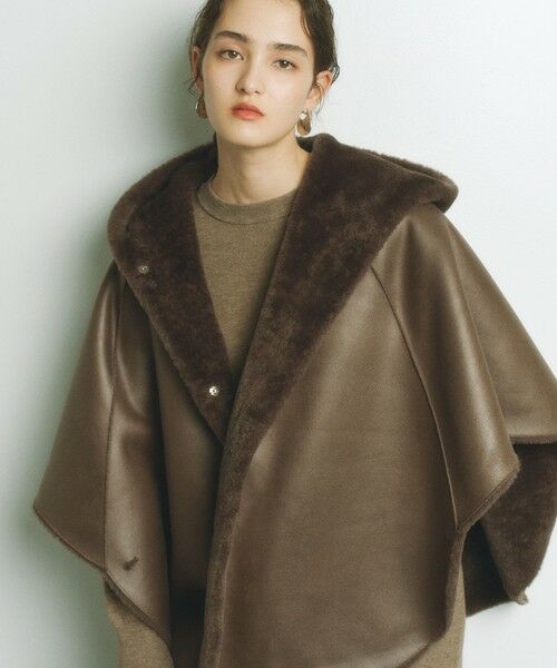 BIANCA / ビアンカ その他アウター | 【2WAYリバーシブル】ショートファーリバーシブルポンチョ | 詳細3