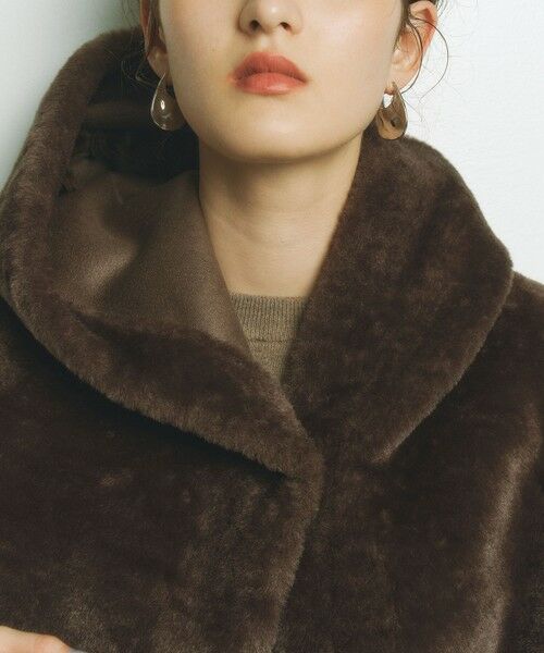 BIANCA / ビアンカ その他アウター | 【2WAYリバーシブル】ショートファーリバーシブルポンチョ | 詳細4