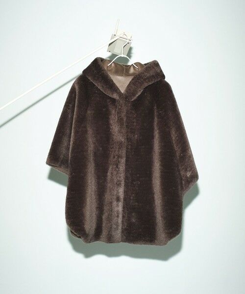 BIANCA / ビアンカ その他アウター | 【2WAYリバーシブル】ショートファーリバーシブルポンチョ | 詳細6