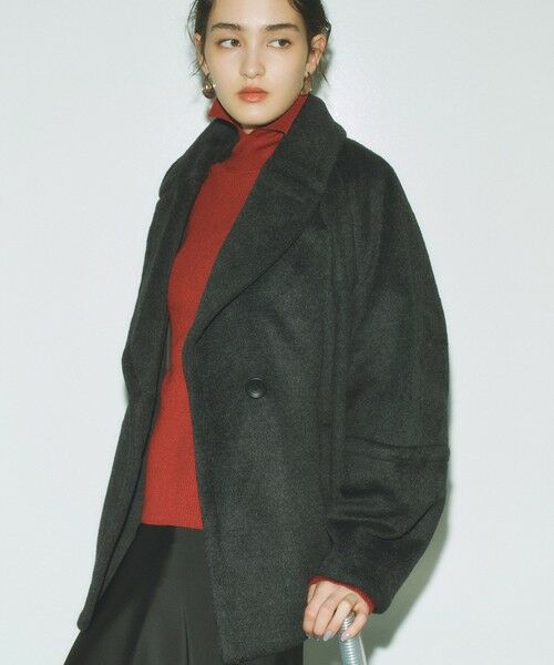 BIANCA / ビアンカ その他アウター | 【ON/OFF着回し】圧縮ニットシャギーコート | 詳細3