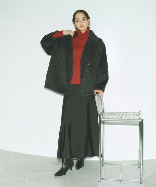 BIANCA / ビアンカ その他アウター | 【ON/OFF着回し】圧縮ニットシャギーコート | 詳細5