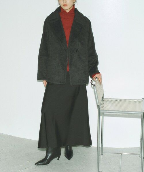 BIANCA / ビアンカ その他アウター | 【ON/OFF着回し】圧縮ニットシャギーコート | 詳細6