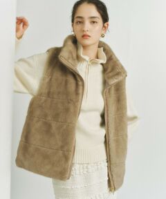 BIANCA / ビアンカ その他アウター | 【着回し力抜群】中わた入りボーダーキルトファージレ