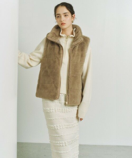 BIANCA / ビアンカ その他アウター | 【着回し力抜群】中わた入りボーダーキルトファージレ | 詳細3