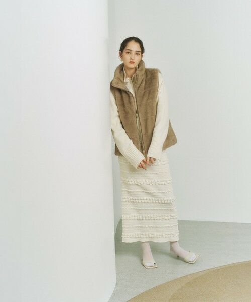 BIANCA / ビアンカ その他アウター | 【着回し力抜群】中わた入りボーダーキルトファージレ | 詳細4