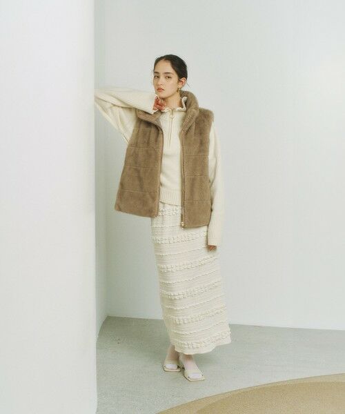 BIANCA / ビアンカ その他アウター | 【着回し力抜群】中わた入りボーダーキルトファージレ | 詳細5