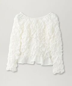 【1枚で着映え】スクエアシャーリングブラウス