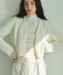 BIANCA / ビアンカ ニット・セーター | 【着映えリュクス】ツイーディーニットカーディガン