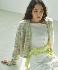 BIANCA / ビアンカ ニット・セーター | 【着映えリュクス】ツイーディーニットカーディガン