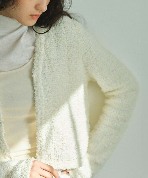 BIANCA / ビアンカ ニット・セーター | 【着映えリュクス】ツイーディーニットカーディガン | 詳細2