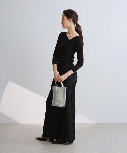 BIANCA / ビアンカ ニット・セーター | 【オールシーズン活躍】アシンメトリー変形Ｖネックプルオーバー | 詳細11