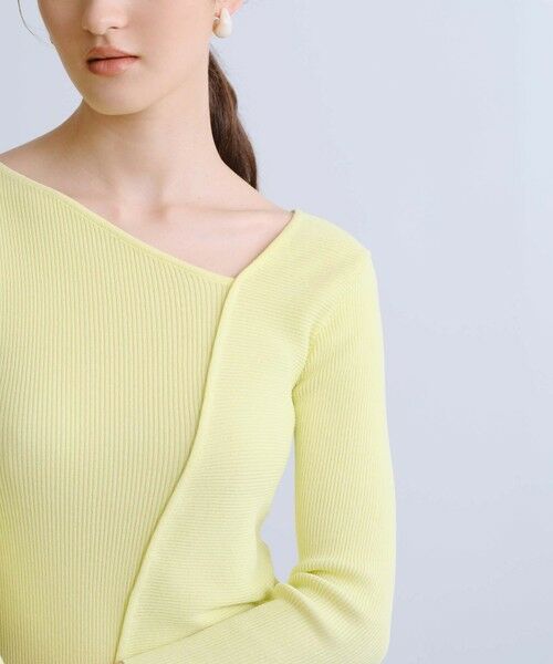 BIANCA / ビアンカ ニット・セーター | 【オールシーズン活躍】アシンメトリー変形Ｖネックプルオーバー | 詳細5