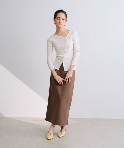 BIANCA / ビアンカ ニット・セーター | 【オールシーズン活躍】アシンメトリー変形Ｖネックプルオーバー | 詳細8