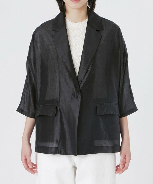 BIANCA / ビアンカ その他アウター | 【ON/OFF着回し】シアードルマンライトジャケット | 詳細4